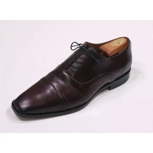 Flag Ltd Nappa Glove Brown Captoe Oxford Genuine Leather Dress Shoes 10 M